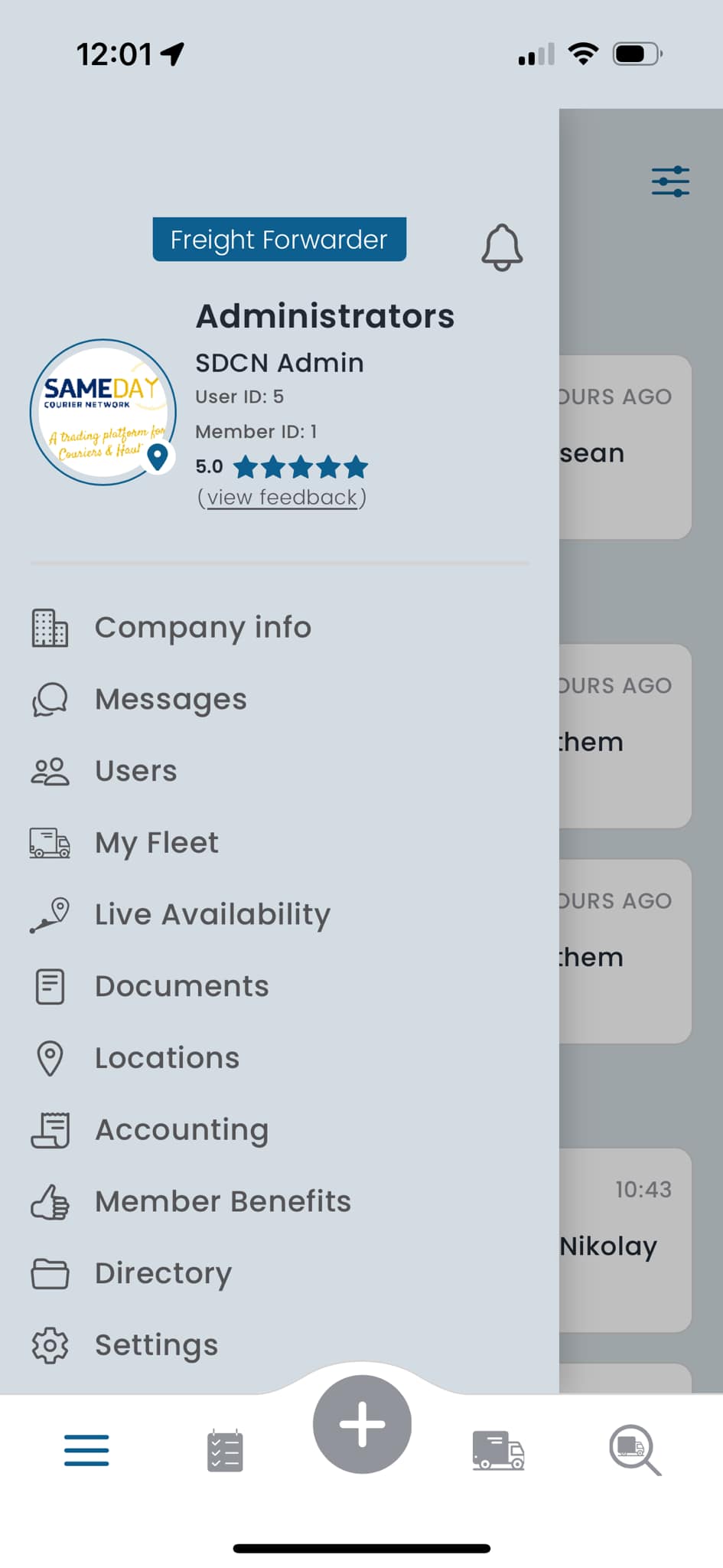 SDCN App - Admin Profile