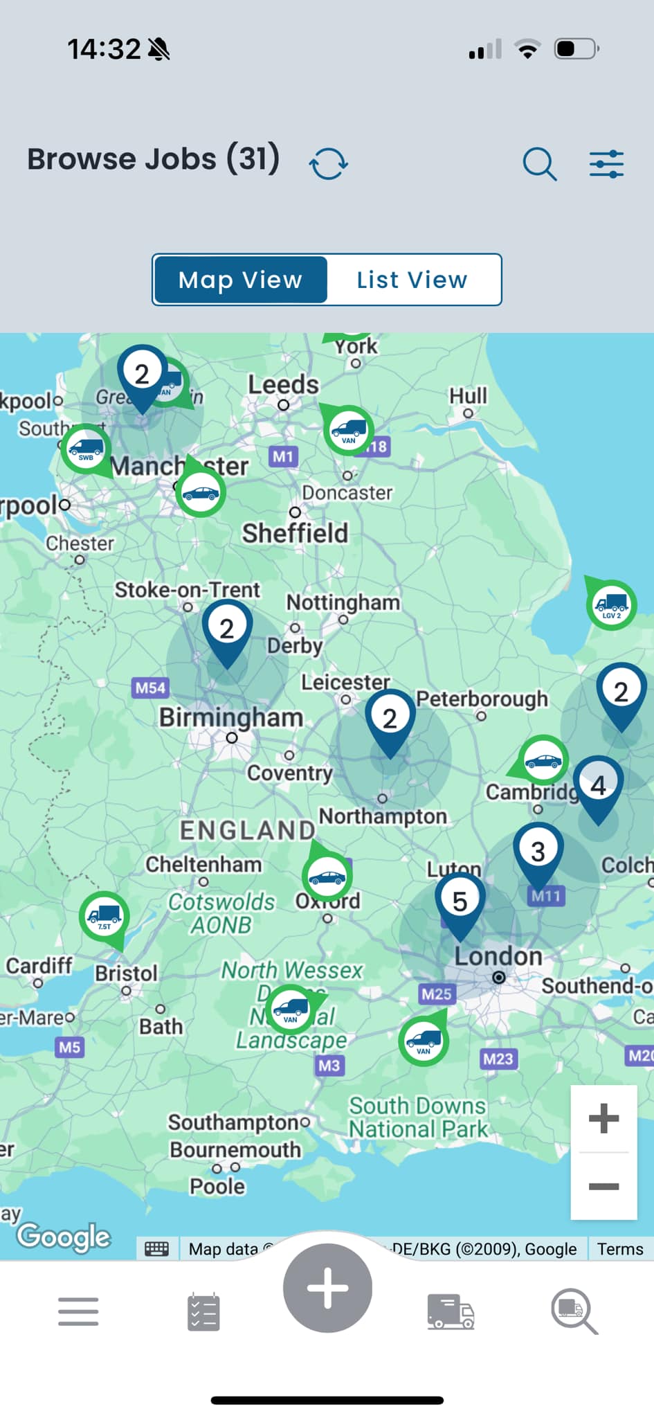 SDCN App - Browse Jobs Map View